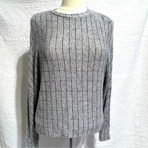 BLACK TAPE Women's Grey Lightweight Long Sleeve Sweater, Size Small